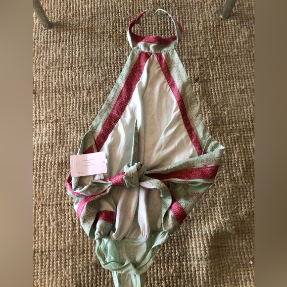 HOST PICK! Saale ❤️♥️❤️Free People scarf halter bodysuit - Picture 4 of 8